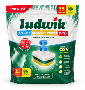 Таблетки для посудомийної машини Ludwik All In One М&rsquo;ята 35 шт. 5900498041385 фото