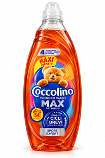 Концентрований гель для прання Coccolino Wonder Wash MAX Sport Expert об'ємом 2,16 л (розрахований на 54 прання) 8000630754498 фото