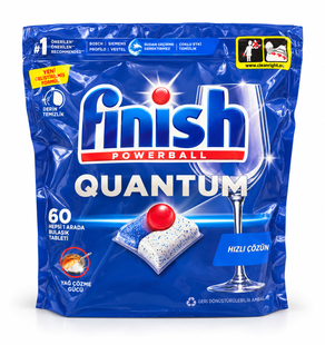Таблетки для посудомийних машин Finish Powerball Quantum, 60 шт 8682539003794 фото