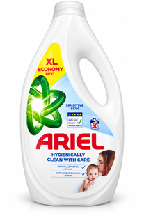 Гель для прання Ariel Для чутливої шкіри, 50 циклів прання, 2.25 л 8700216691345 фото
