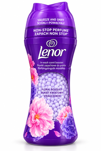 Парфумовані перлини для прання (ароматизатор у гранулах) Lenor Floral Bouquet (Квітковий букет) 8700216708746 фото