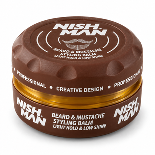 Бальзам для укладання бороди та вусів Nishman Beard & Mustache Styling Balm 8682035082361 фото