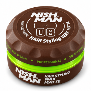 Віск для укладання волосся Nishman Hair Styling Wax 08 Matte 8682035081203 фото