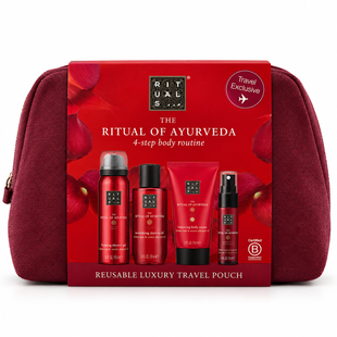 Подарунковий дорожній набір косметики Rituals The Ritual of Ayurveda 4-step body routine 8719134210859 фото